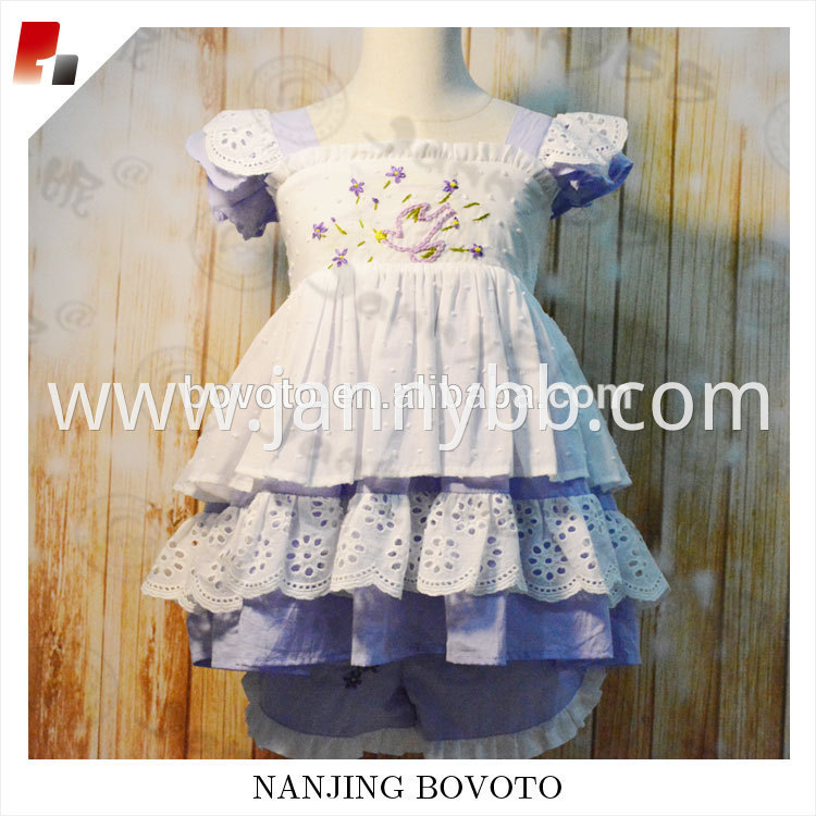 lavander embroidery dress